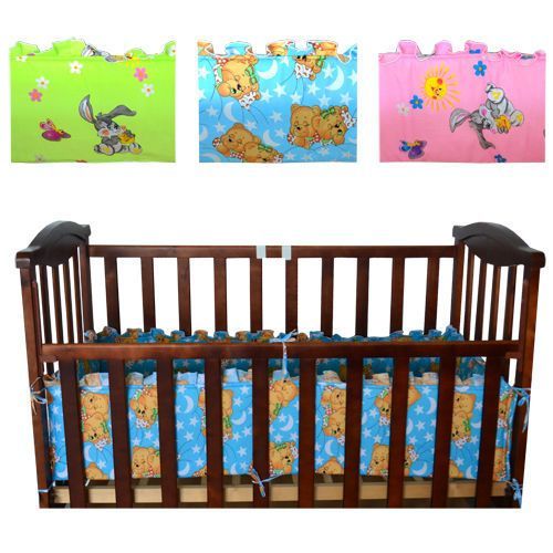 Бортик в кровать 4-х стор h=30 (бязь) 																		 Детки арт.08601-06			 оптом_фото1