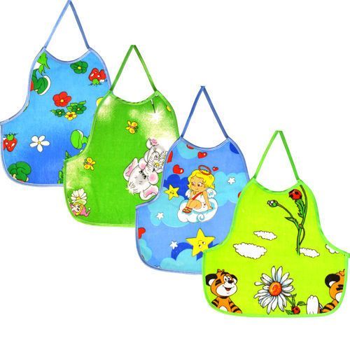 Слюнявчик фартук 100% х/б (бязь в ассорт)																			 Детки арт.10101			 оптом_фото1