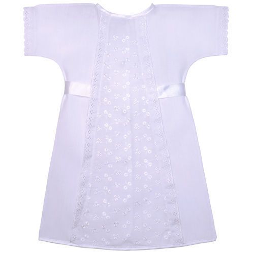 Рубашка для крещения (шитье-батист)  100% х/б 																		 																		 																		 																		 																		 Детки арт.00314-01			 			 			 			 			 оптом_фото1