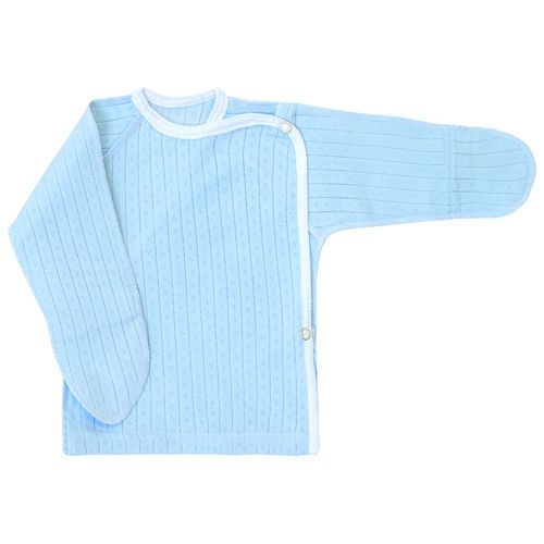 Распашонка универсальный рукав реглан, кнопка на плече (ажур) 100% х/б 																		 																		 																		 Детки арт.02114-04			 			 			 оптом_фото1