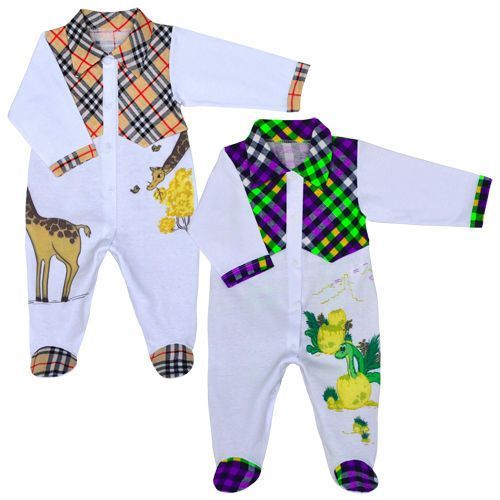 Комбинезон на кокетке д/мальчика втачной рукав, принт (кулир) 100% х/б																		 																		 																		 Детки арт.14030-10			 			 			 оптом_фото1