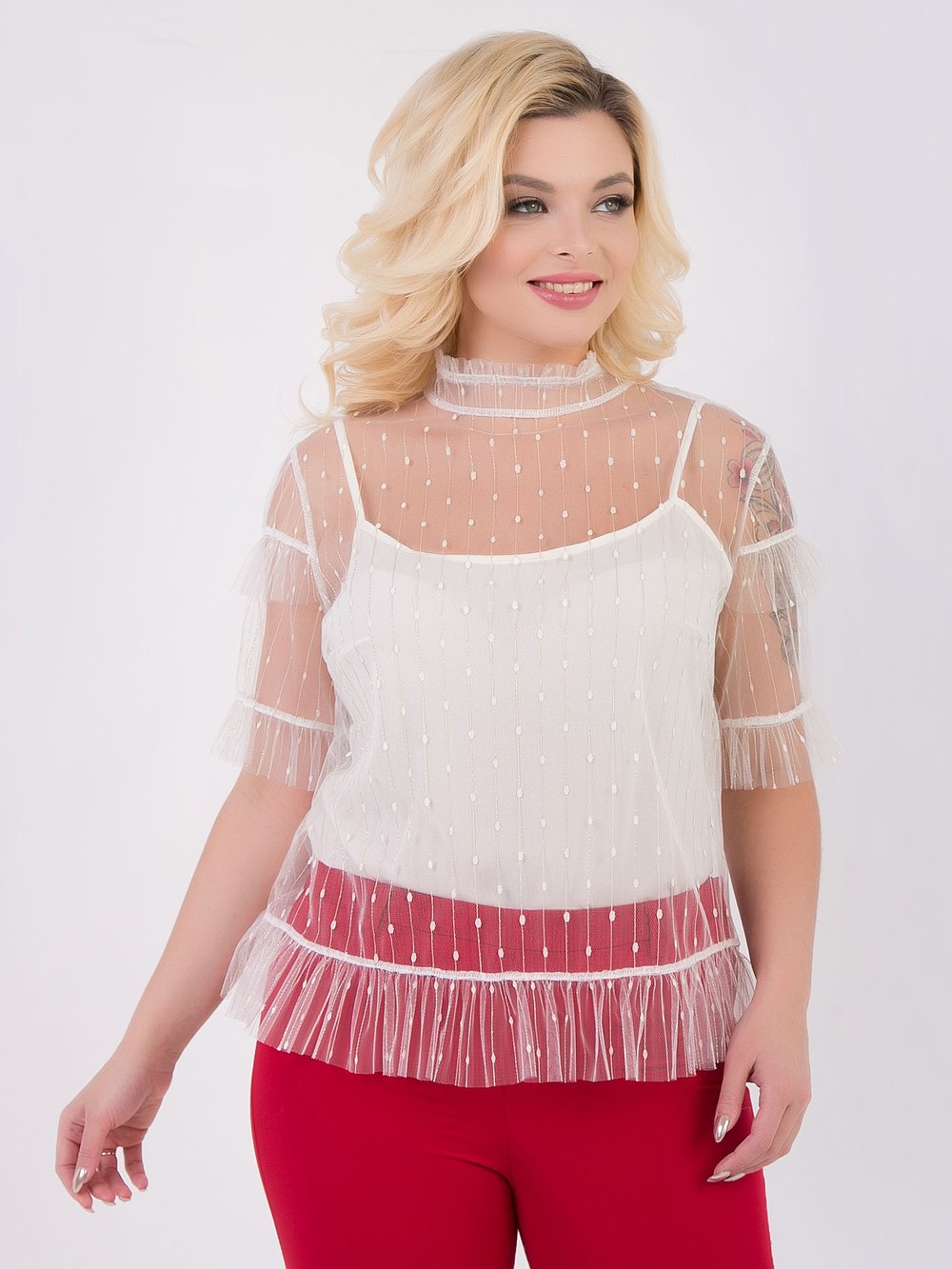 Блузка П-1560/2 Леди Агата арт.П-1560/2 оптом_фото1