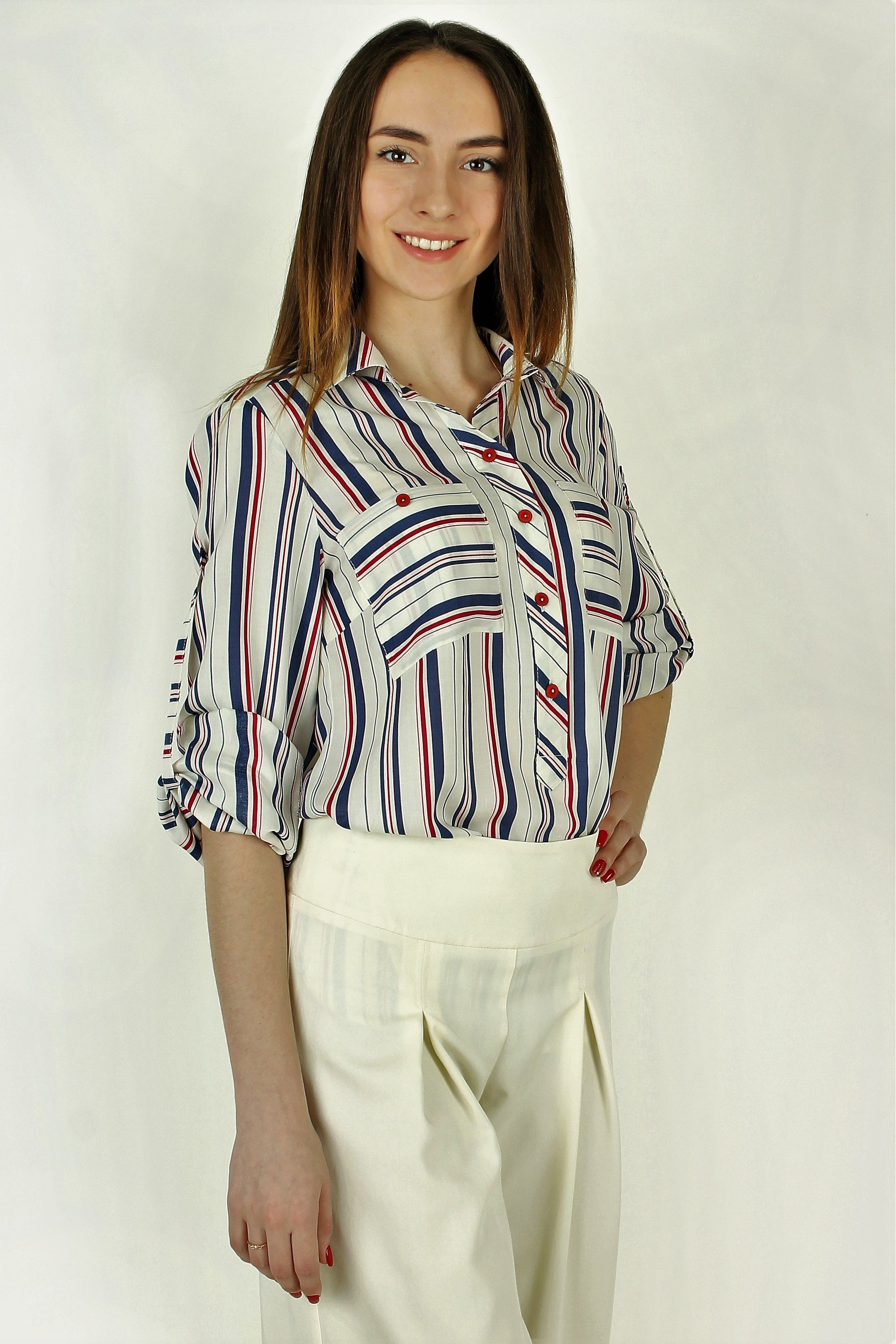 Блузка - рубашка ELIT by Ter-Hakobyan арт.221218 оптом_фото1