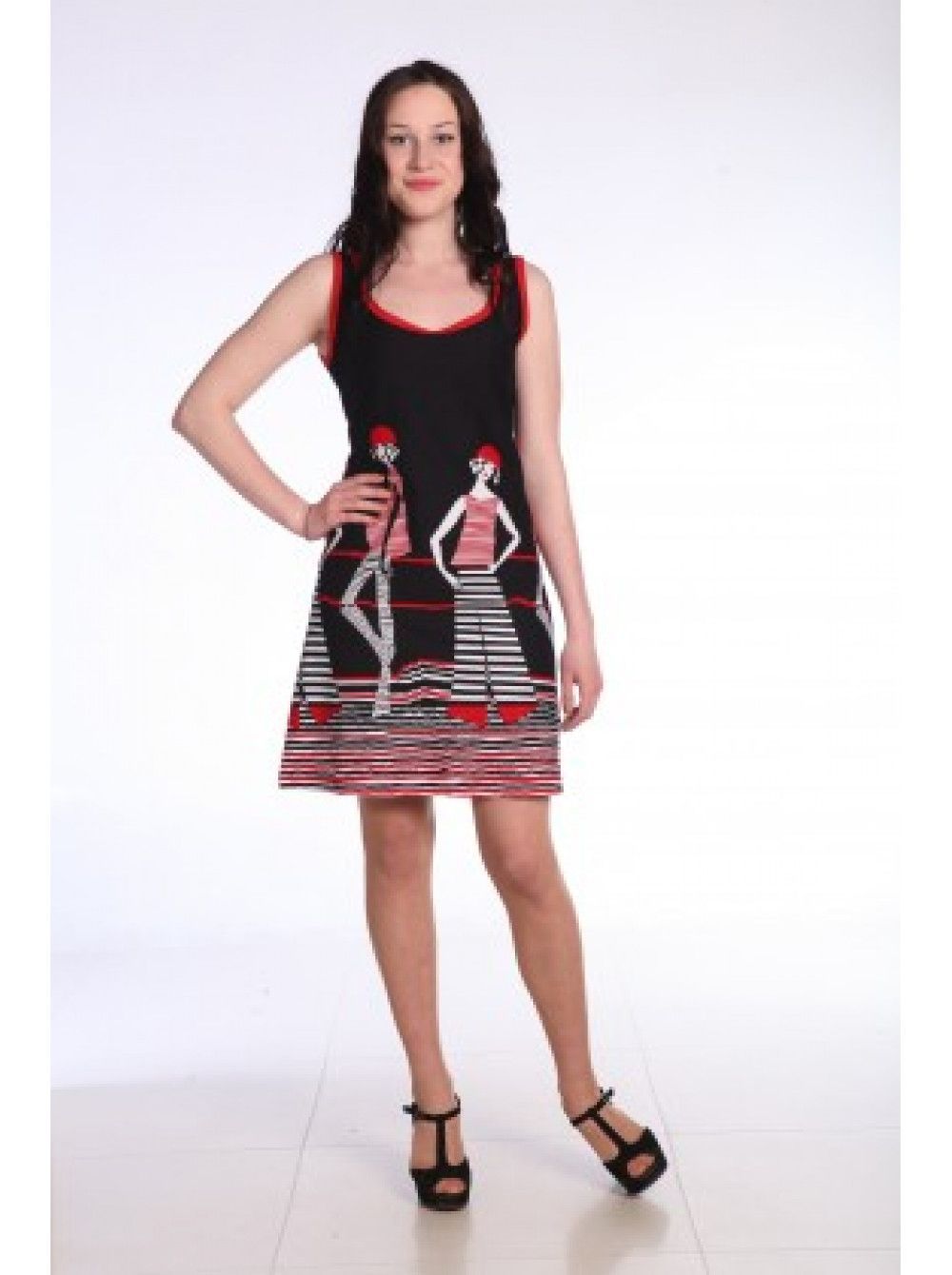 Сарафан женский  М0100, кулирка (р.44-58) DAYNATEX арт.м0100 оптом_фото1