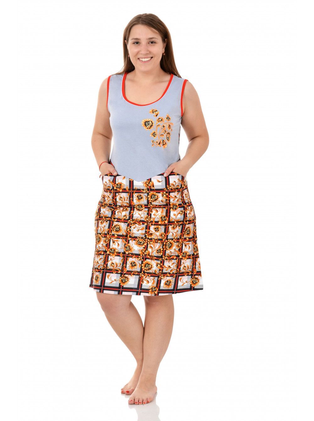 Сарафан женский М0652(Г), кулирка (р.50-60) DAYNATEX арт.м0652(Г) оптом_фото2