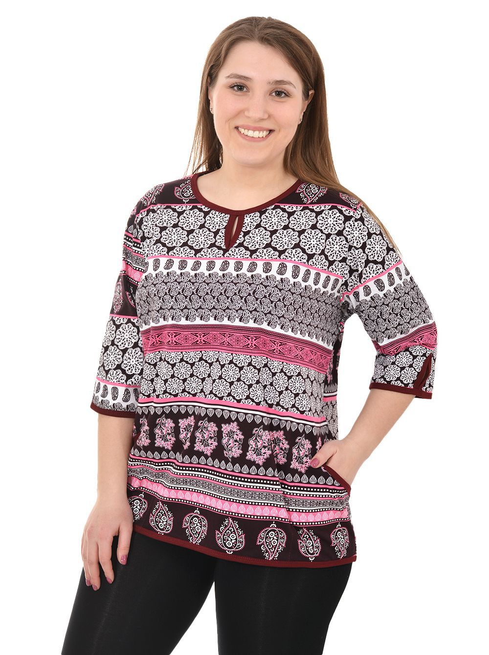 Туника М-284 (К), кулирка (р.50-60) DAYNATEX арт.М-284 (К) оптом_фото1