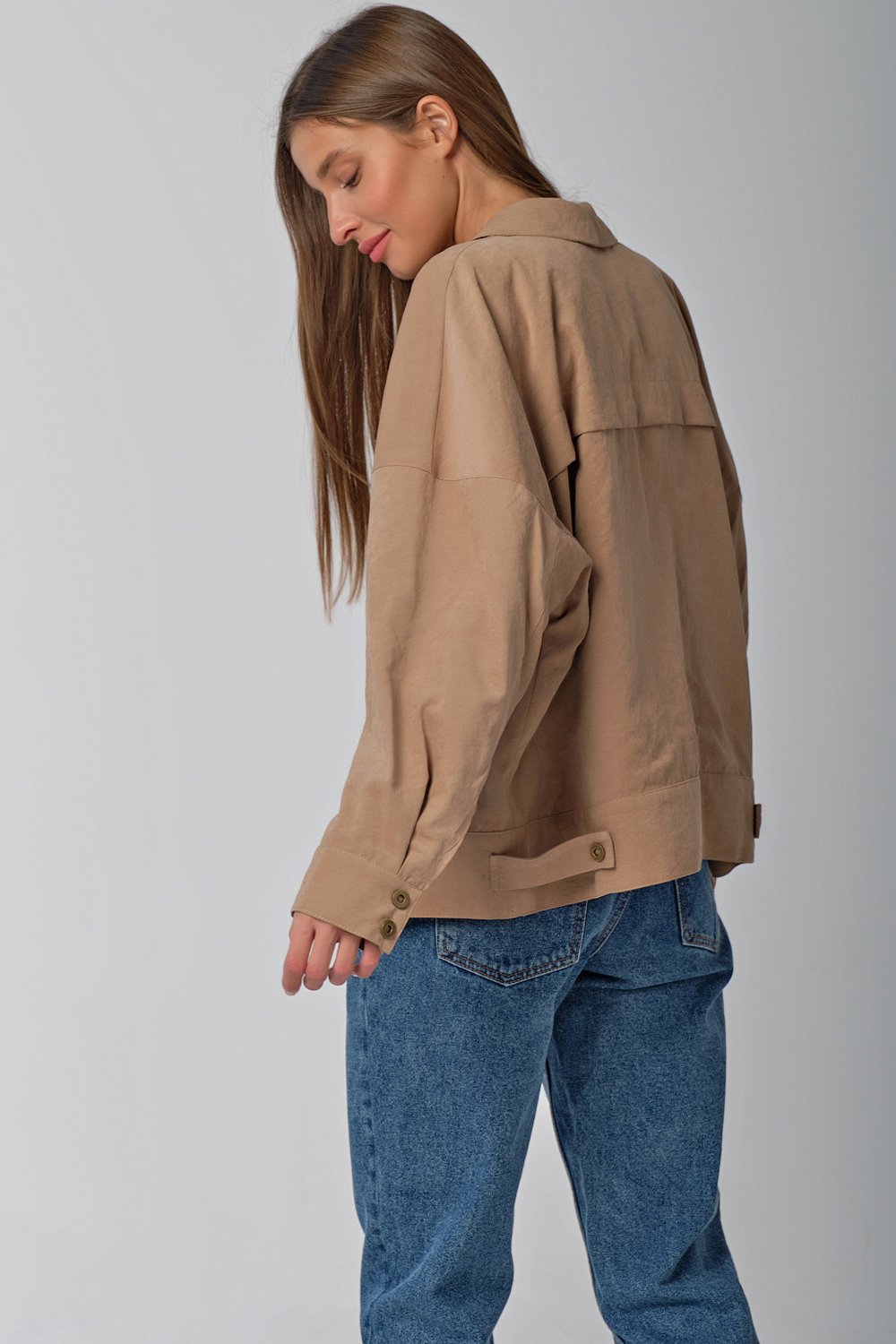 Ветровка 347-07 песочный Fly арт.347-07 оптом_фото2