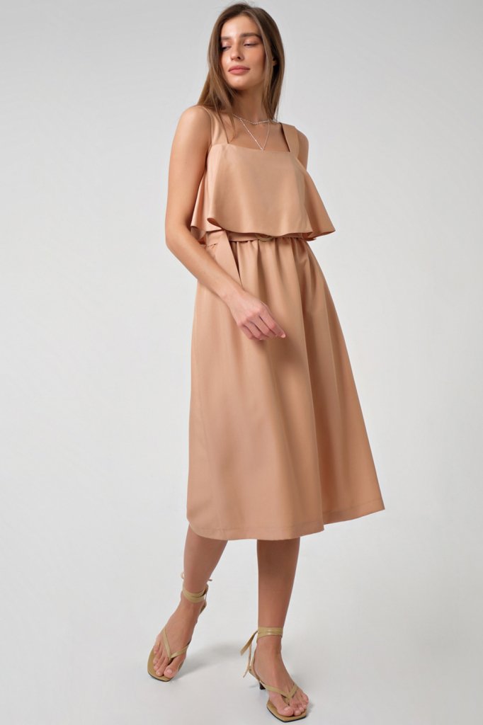 Платье 8148-06 песочный Fly арт.8148-06 оптом_фото1