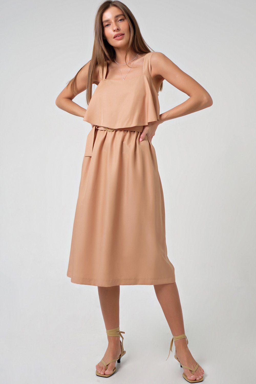 Платье 8148-06 песочный Fly арт.8148-06 оптом_фото3