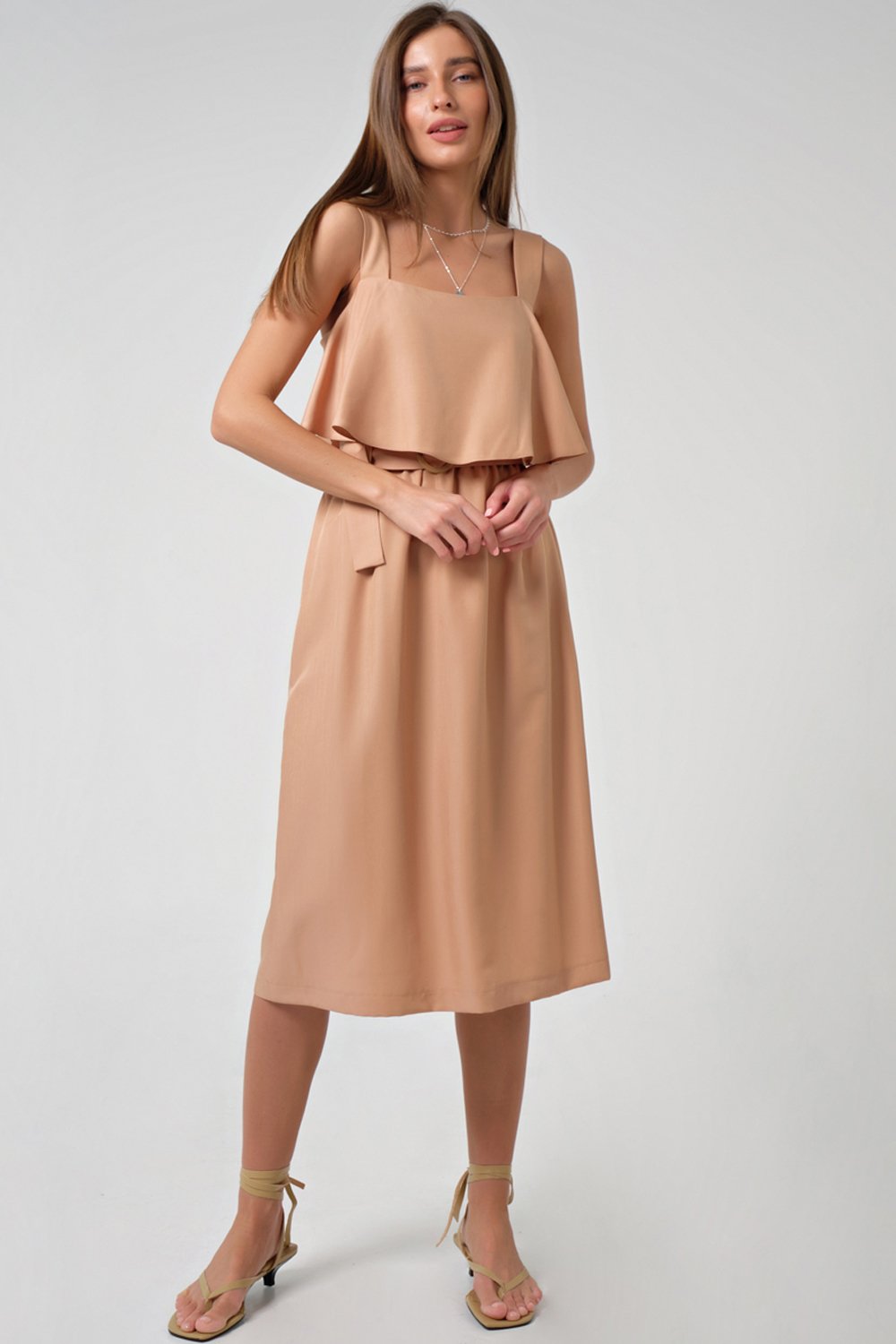 Платье 8148-06 песочный Fly арт.8148-06 оптом_фото4