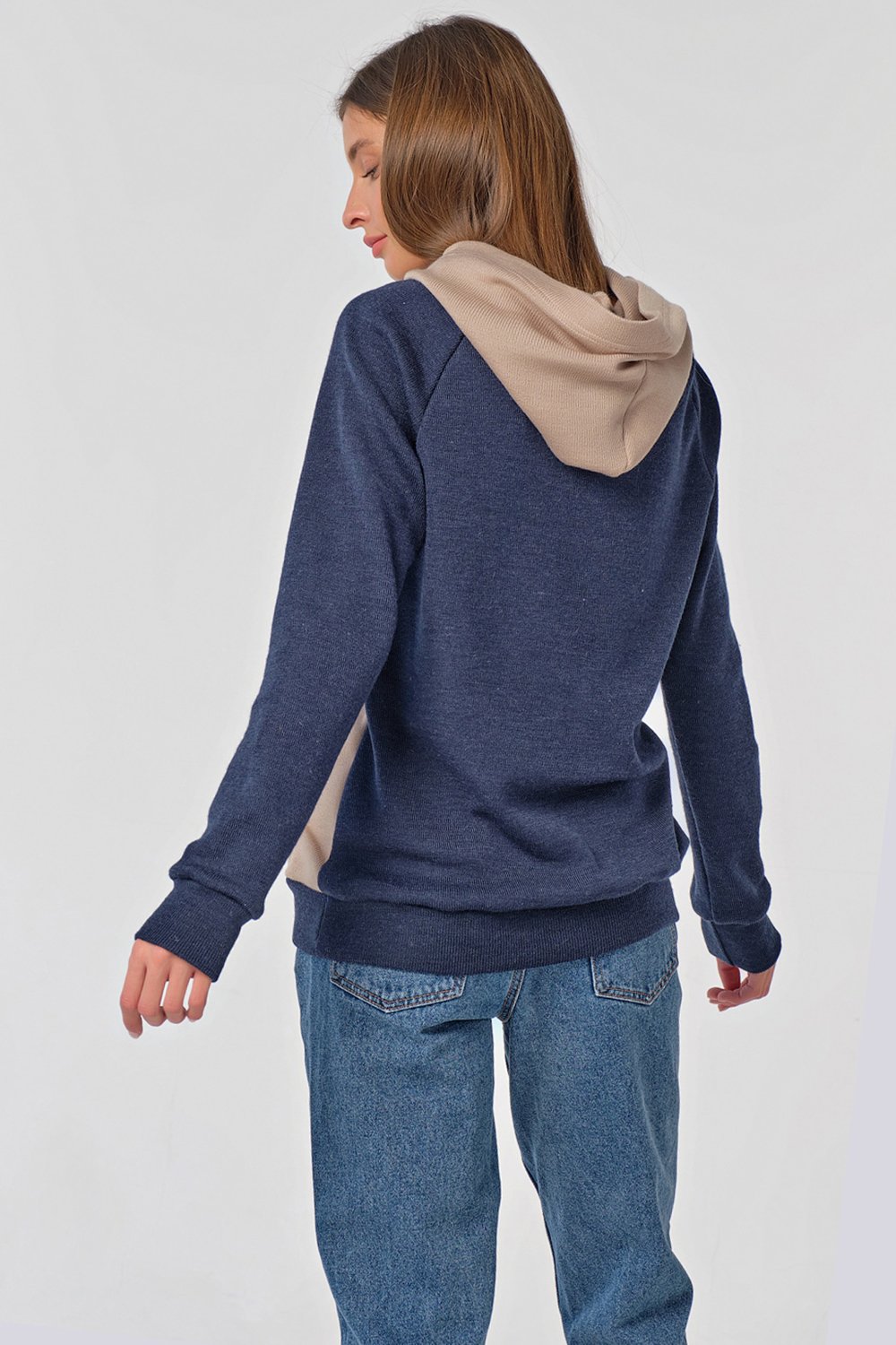 Джемпер 9374-08 синий Fly арт.9374-08 оптом_фото2