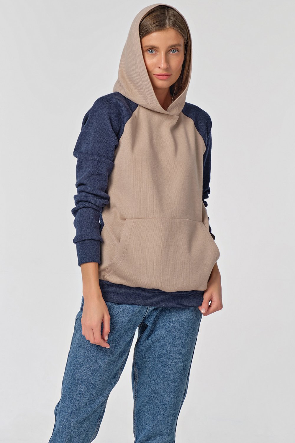 Джемпер 9374-08 синий Fly арт.9374-08 оптом_фото3