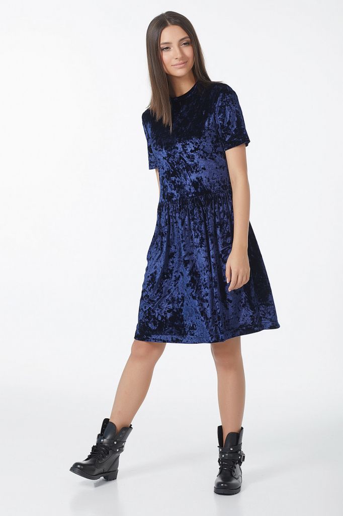 Платье 759.1-08 темно-синий Fly арт.759.1-08 оптом_фото1
