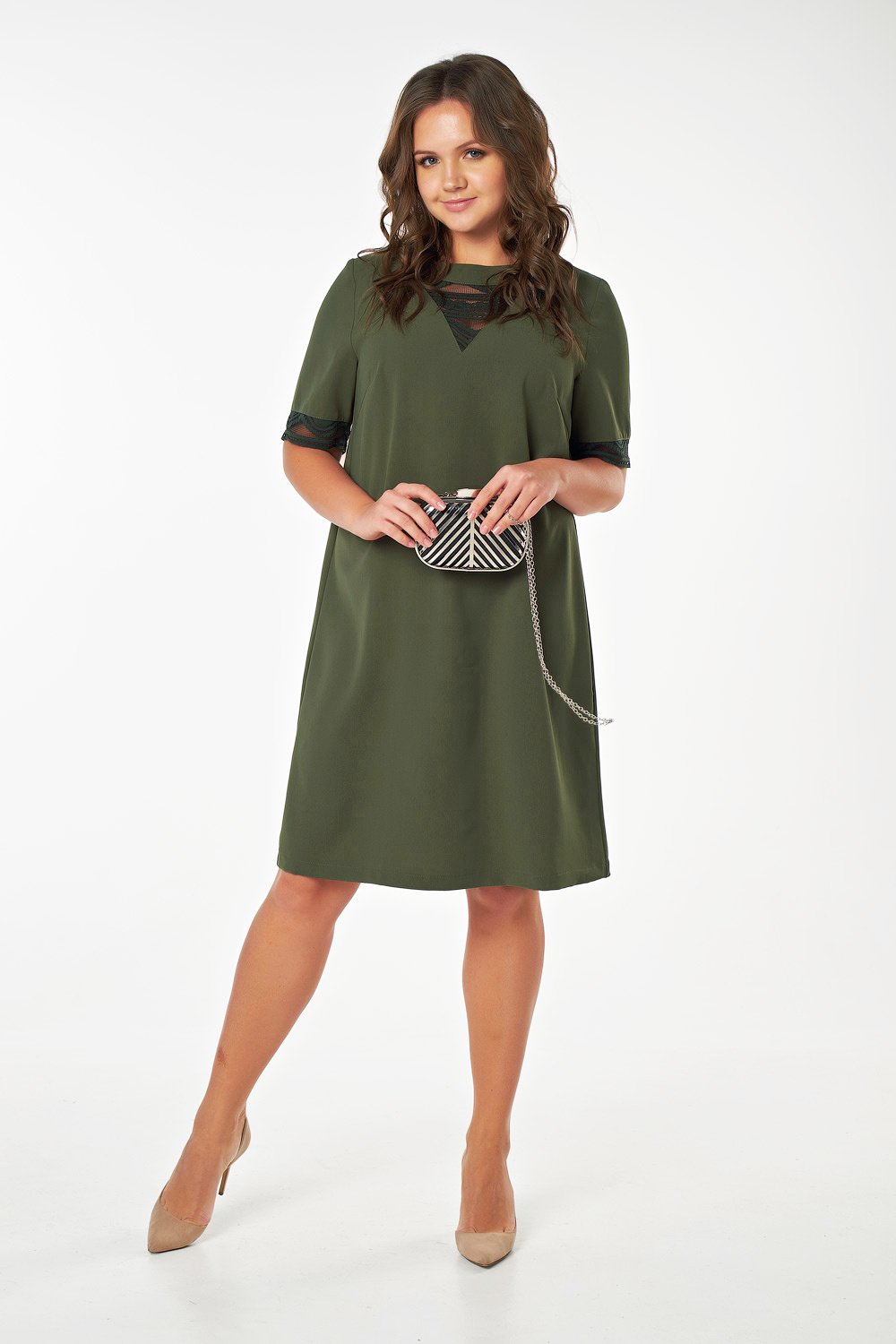 Платье 2-117-15 зеленый Fly арт.2-117-15 оптом_фото4