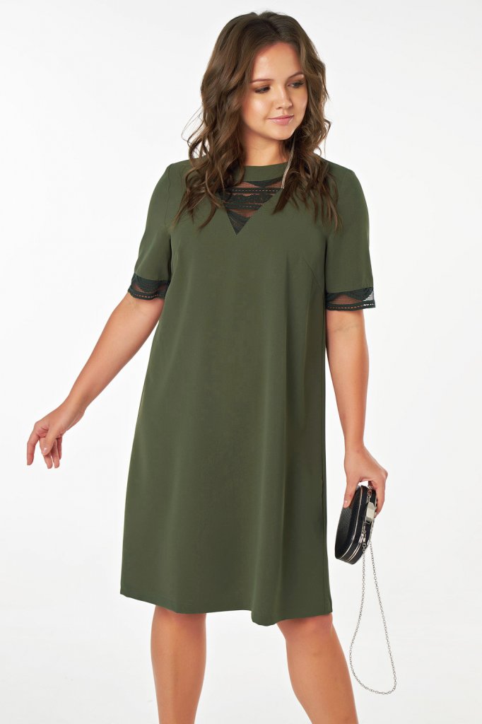 Платье 2-117-15 зеленый Fly арт.2-117-15 оптом_фото1