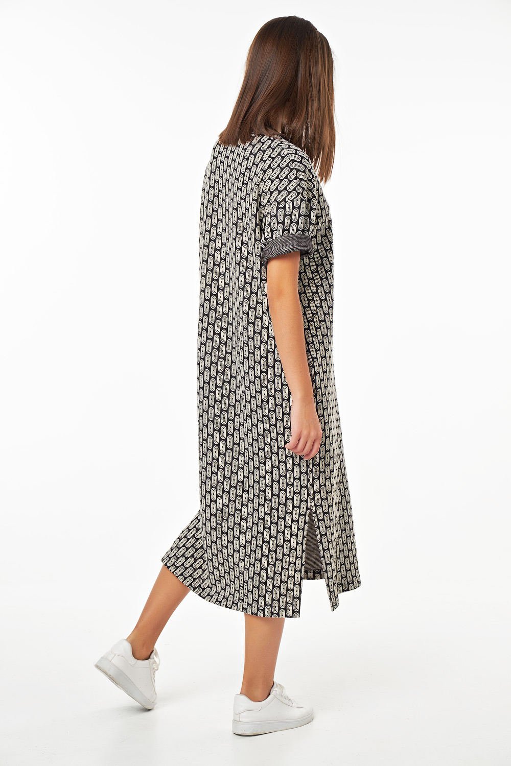 Платье 184.4-01 принт на черном Fly арт.184.4-01 оптом_фото2