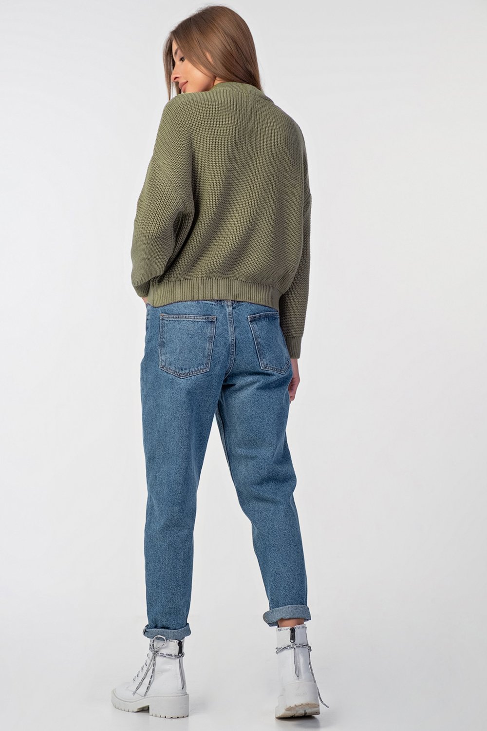 Джемпер 9331.2-17 полынь Fly арт.9331.2-17 оптом_фото2