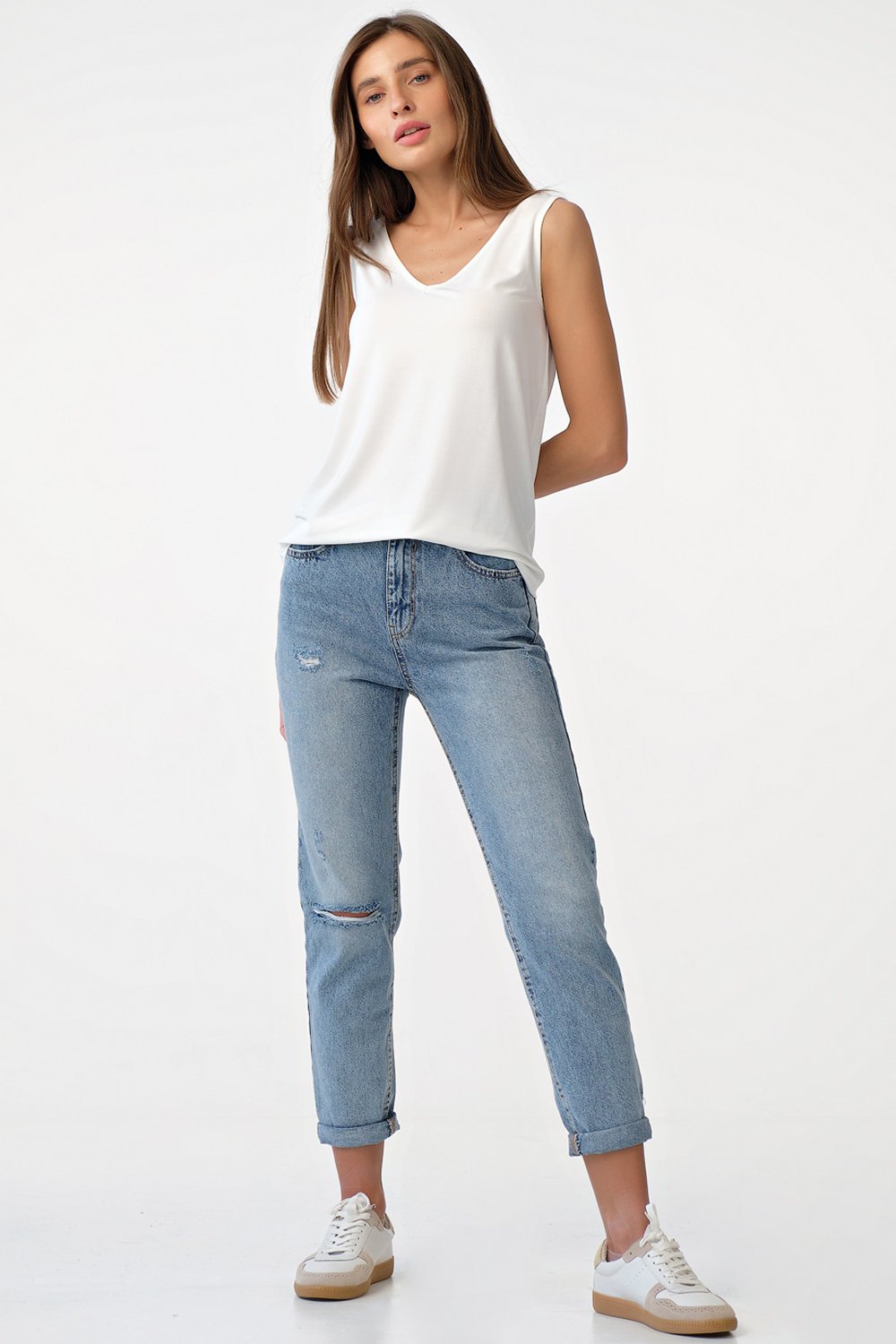 Топ 5106-02 молочный   Fly арт.5106-02 оптом_фото4