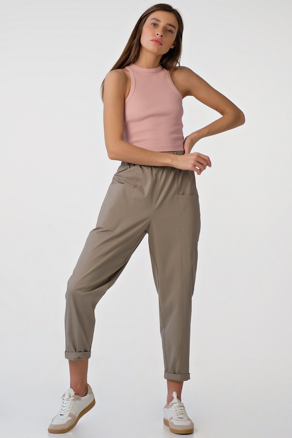 Топ 5105-04 пыльно-розовый   Fly арт.5105-04 оптом_фото4