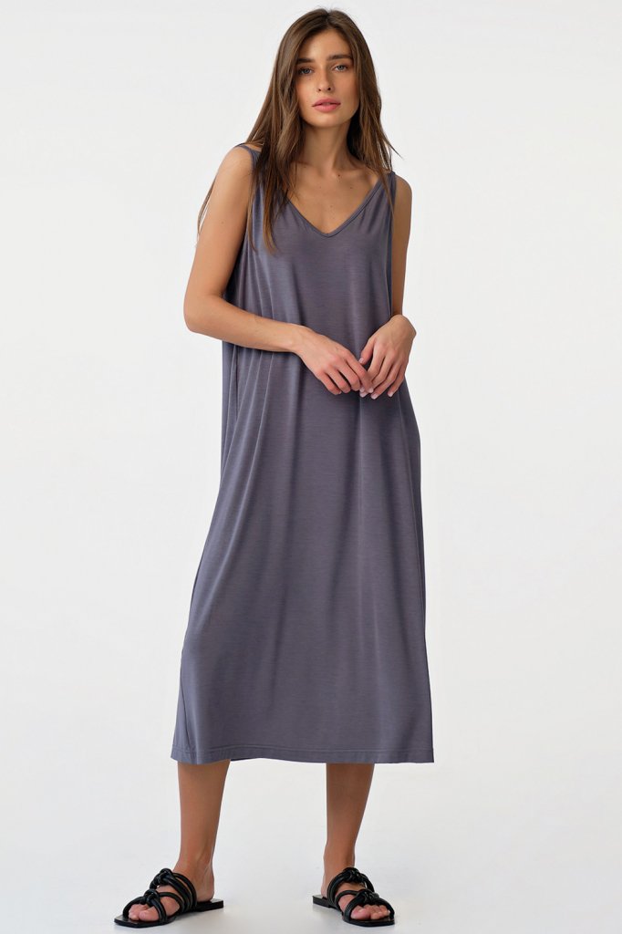 Платье 8177-11-01 серый   Fly арт.8177-11-01 оптом_фото1