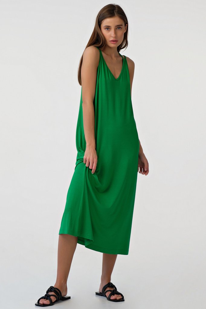 Платье 8177-15 зеленый   Fly арт.8177-15 оптом_фото1