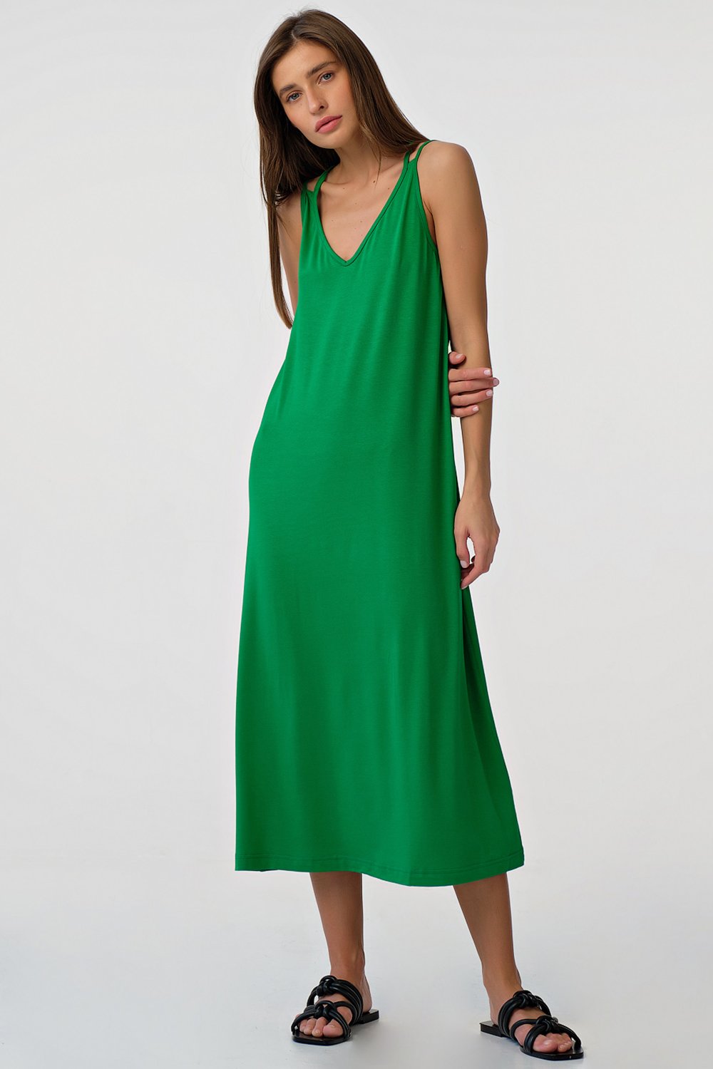 Платье 8177-15 зеленый   Fly арт.8177-15 оптом_фото3