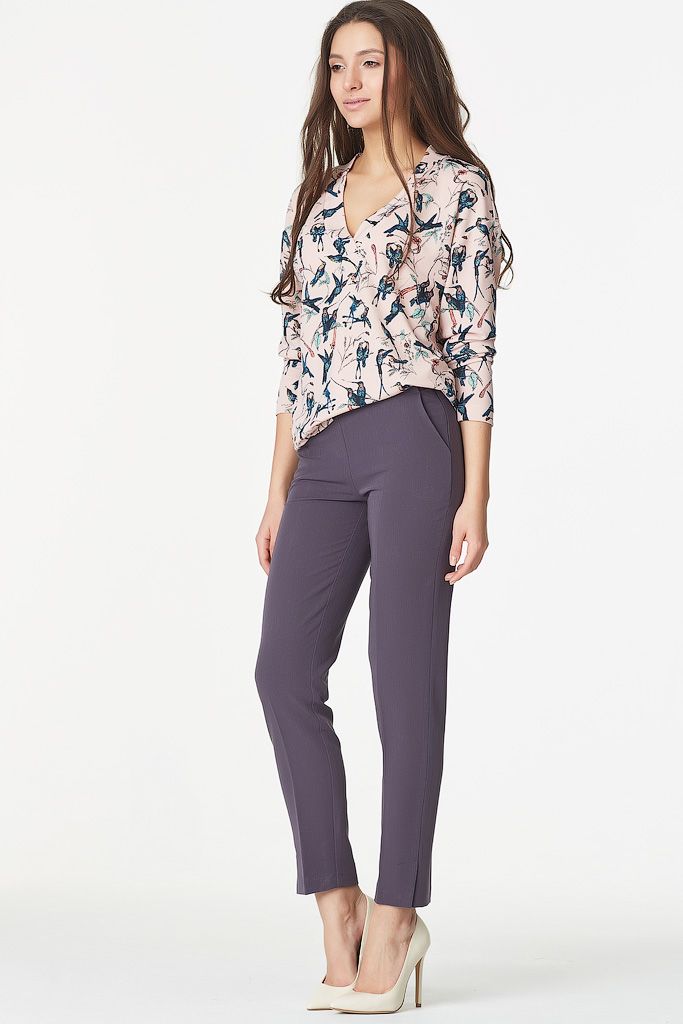 Брюки 463-11 серый  Fly арт.463-11 оптом_фото3