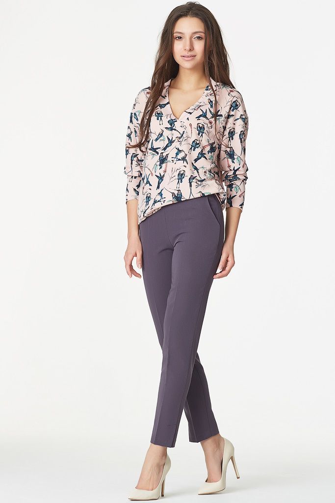 Брюки 463-11 серый  Fly арт.463-11 оптом_фото4