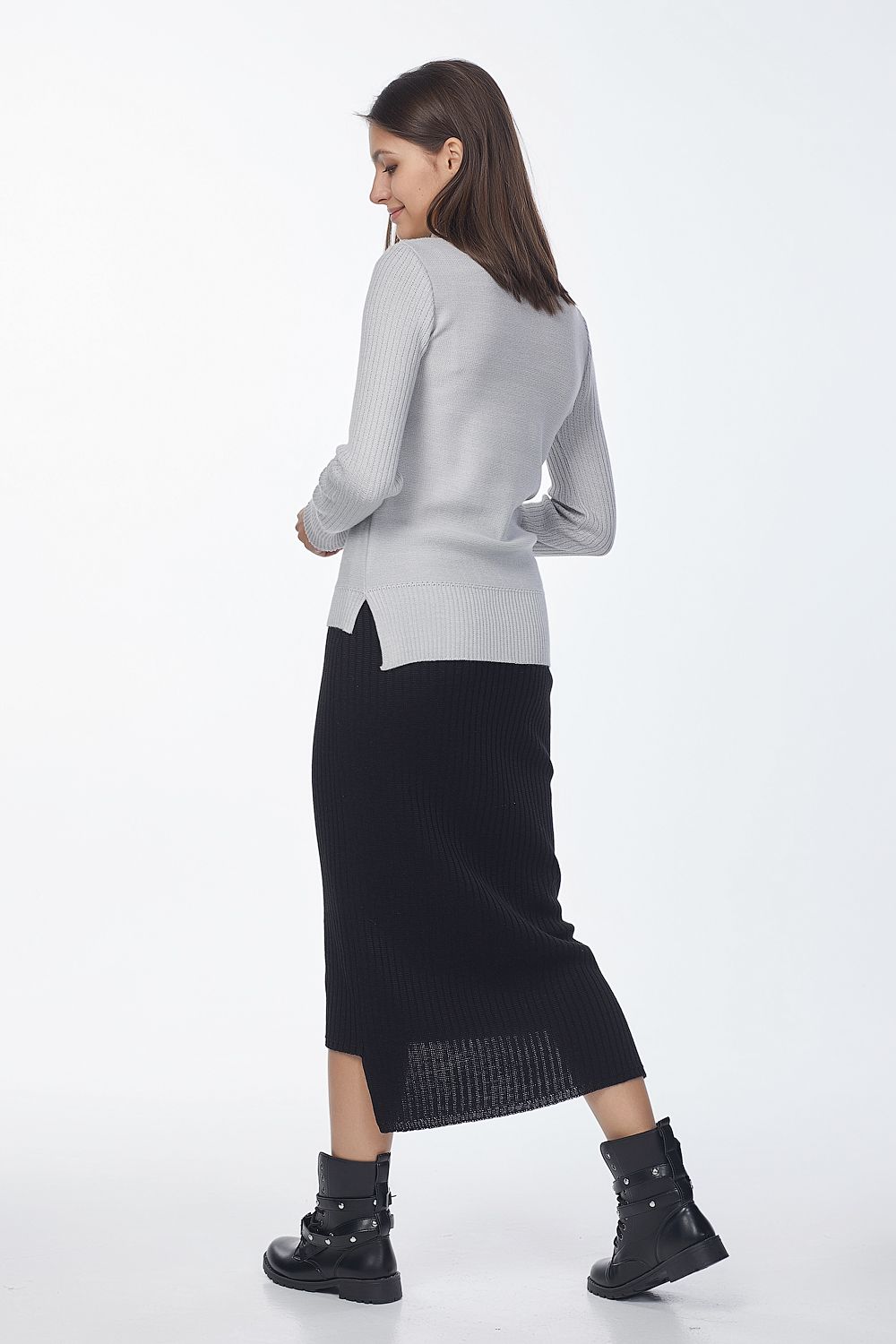 Водолазка 9217-11 светло-серый  Fly арт.9217-11 оптом_фото2