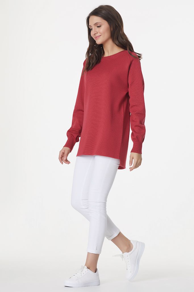 Джемпер 9192-05 брусничный  Fly арт.9192-05 оптом_фото3