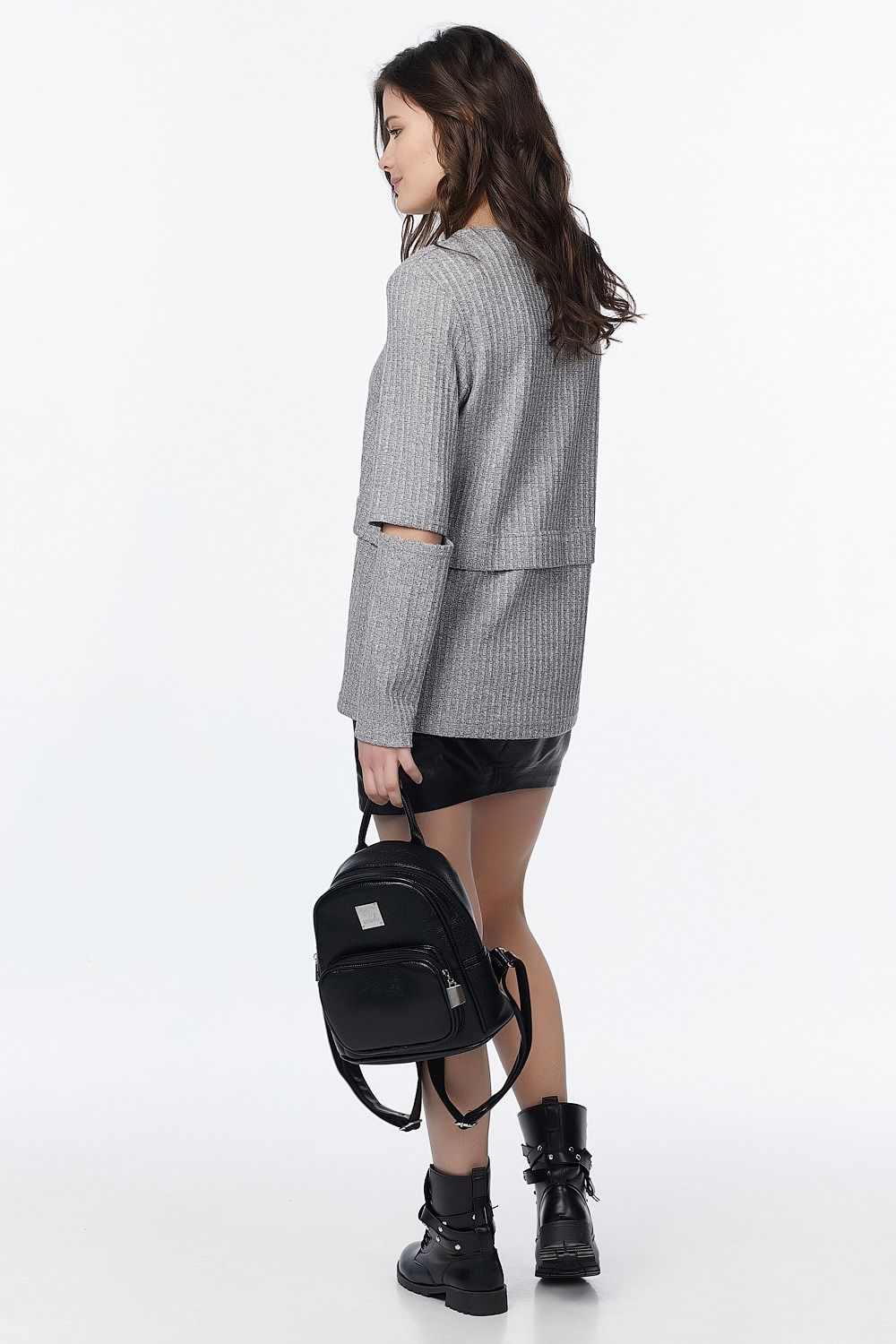 Джемпер 501-11 серебристо-серый  Fly арт.501-11 оптом_фото2