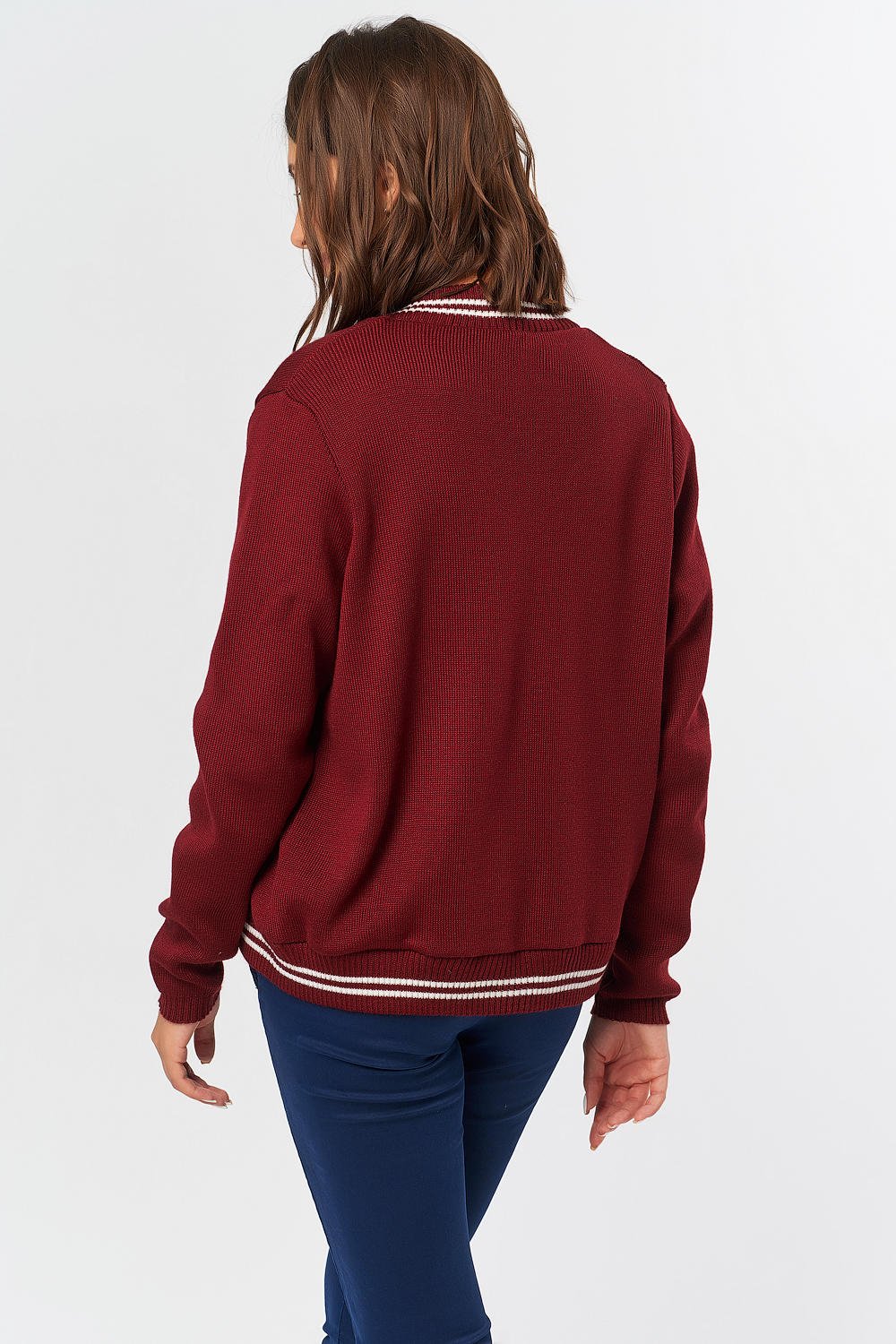 Жакет 9267-05 бордовый  Fly арт.9267-05 оптом_фото2