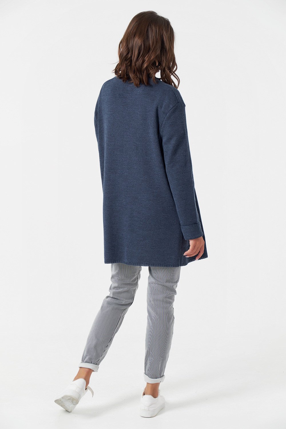 Кардиган 9244-08 меланж синий  Fly арт.9244-08 оптом_фото2