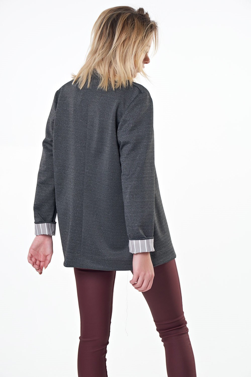 Жакет 333-11 антрацит меланж  Fly арт.333-11 оптом_фото2