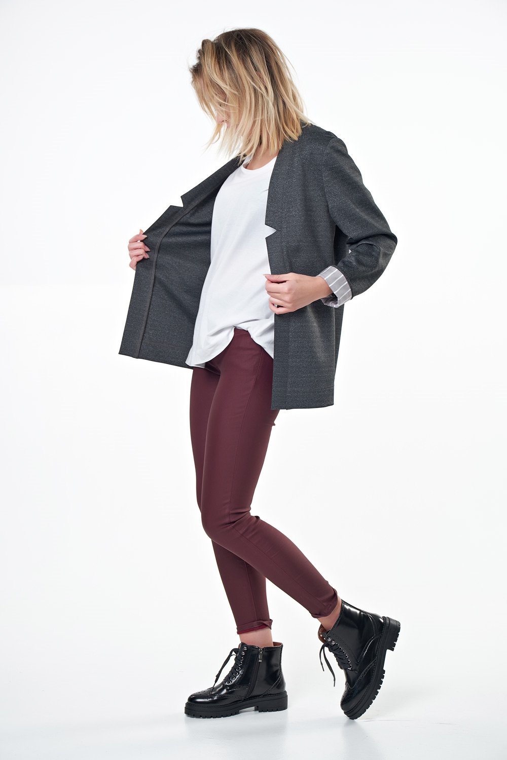 Жакет 333-11 антрацит меланж  Fly арт.333-11 оптом_фото4