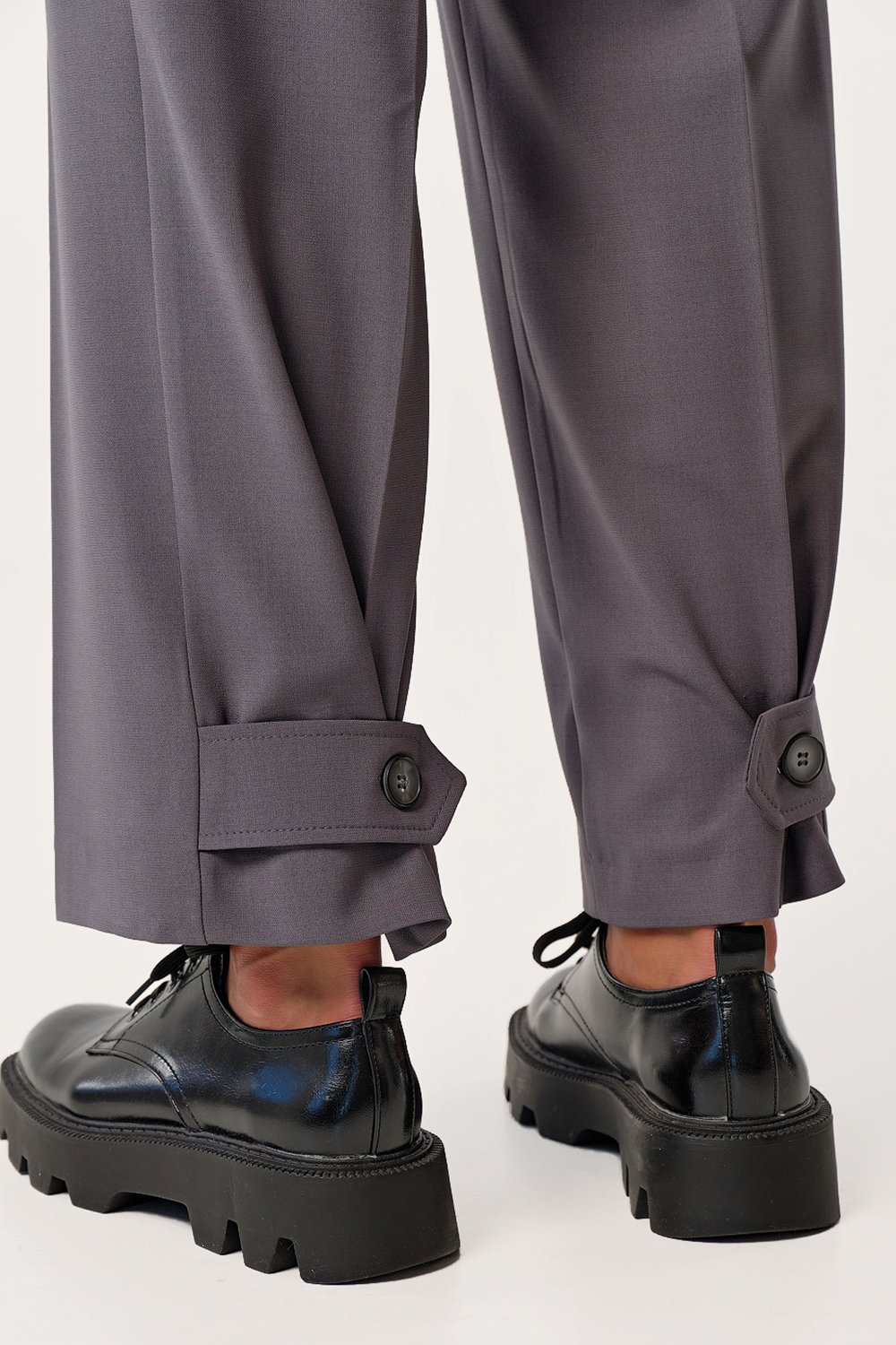 Брюки 4166-11 серый  Fly арт.4166-11 оптом_фото7