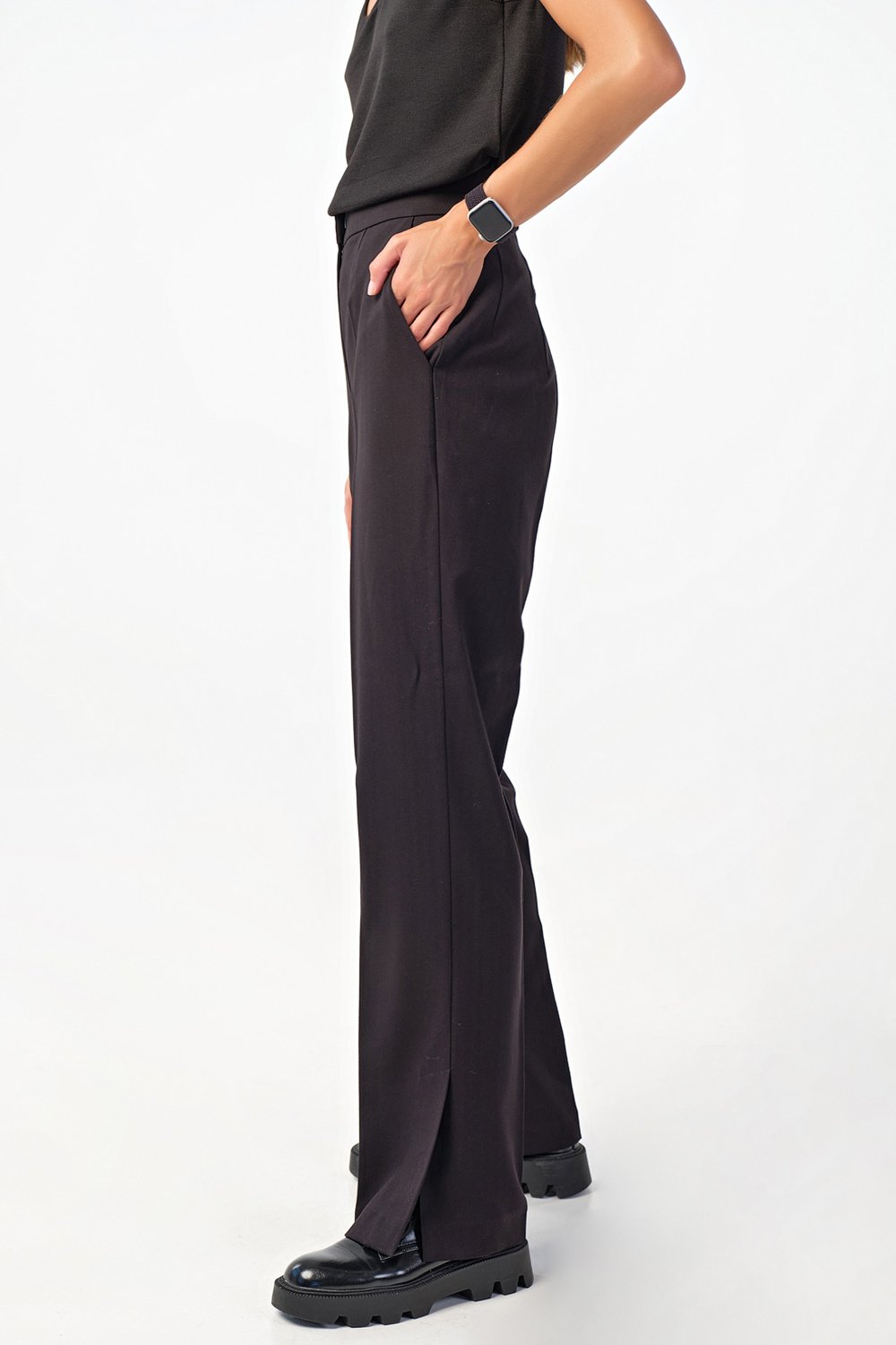 Костюм (жакет и брюки) 4170-01 черный  Fly арт.4170-01 оптом_фото6