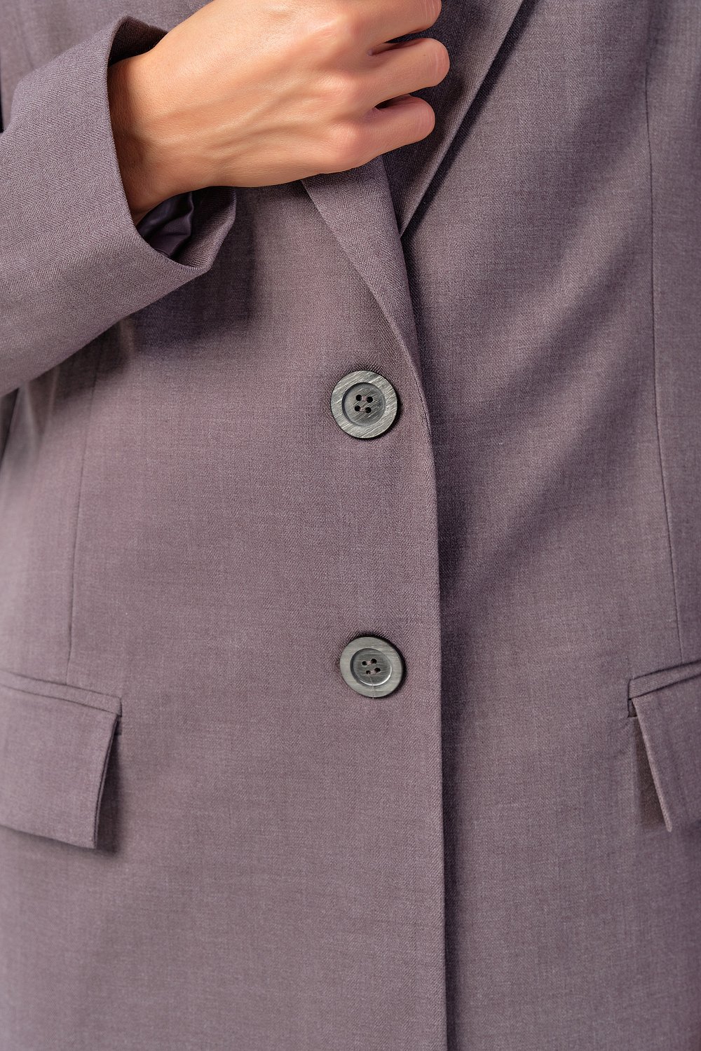 Костюм (жакет и брюки) 4170-11 серый  Fly арт.4170-11 оптом_фото8