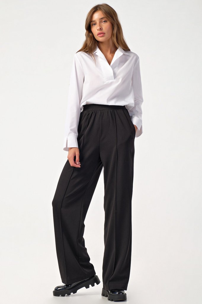 Брюки 4167-01 черный  Fly арт.4167-01 оптом_фото1