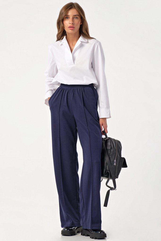 Брюки 4167-08 темно-синий  Fly арт.4167-08 оптом_фото1