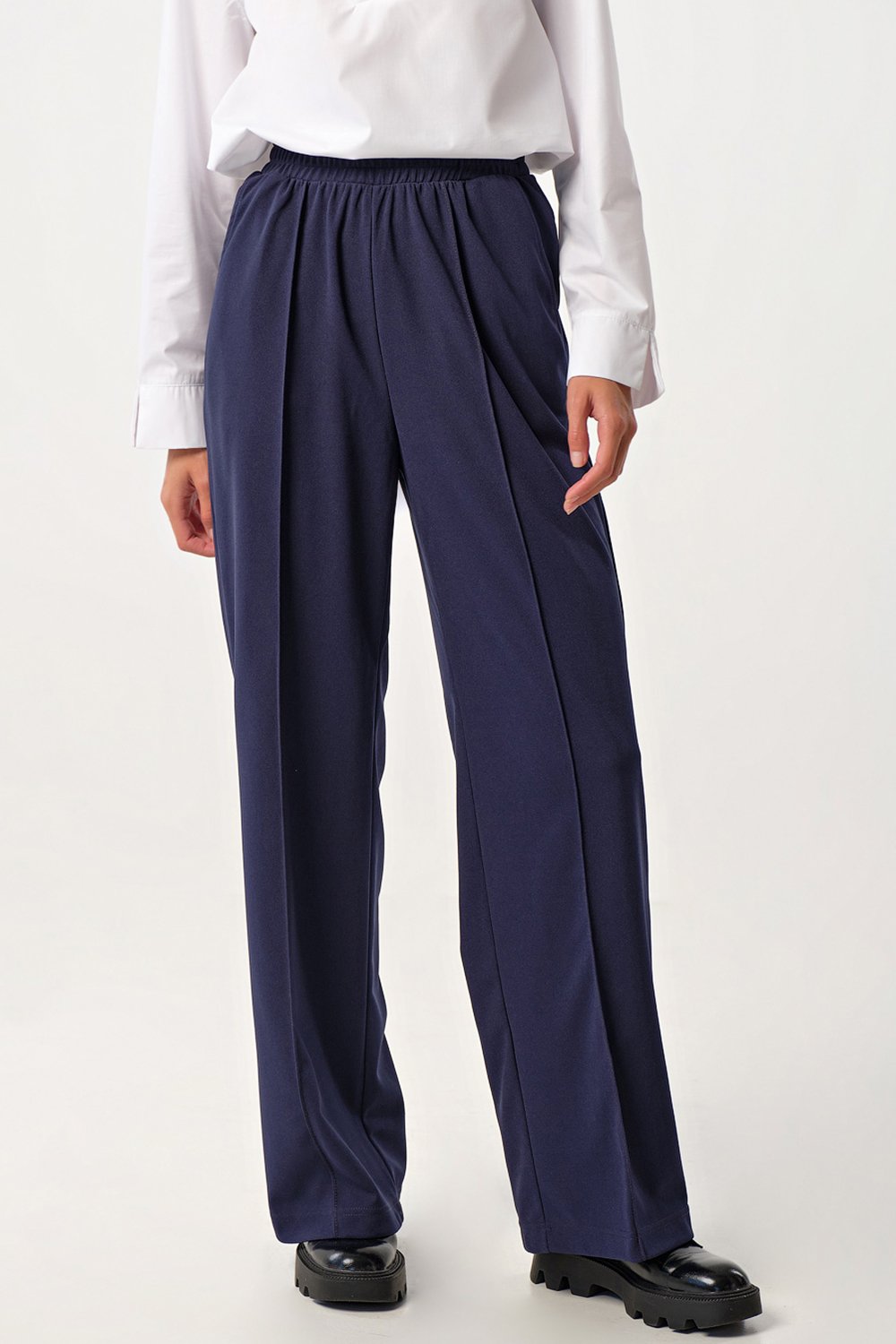 Брюки 4167-08 темно-синий  Fly арт.4167-08 оптом_фото4