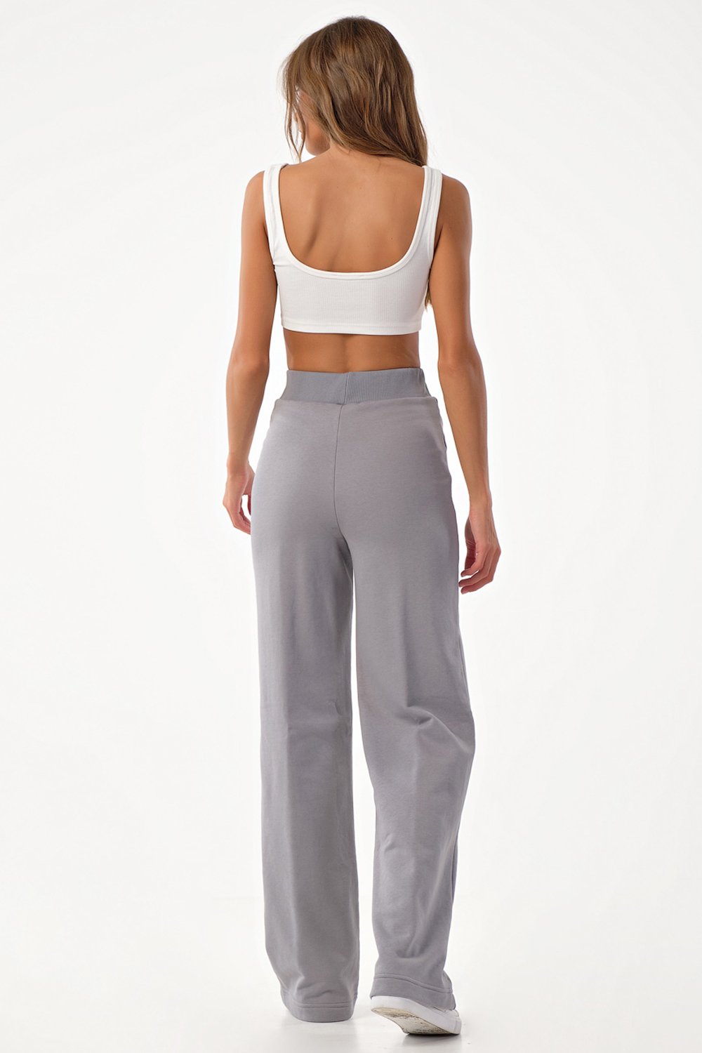 Костюм (свитшот и брюки) 4168-11 серый  Fly арт.4168-11 оптом_фото2