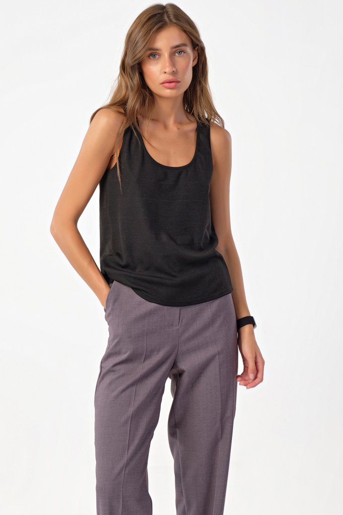 Топ 5109-01 черный  Fly арт.5109-01 оптом_фото1