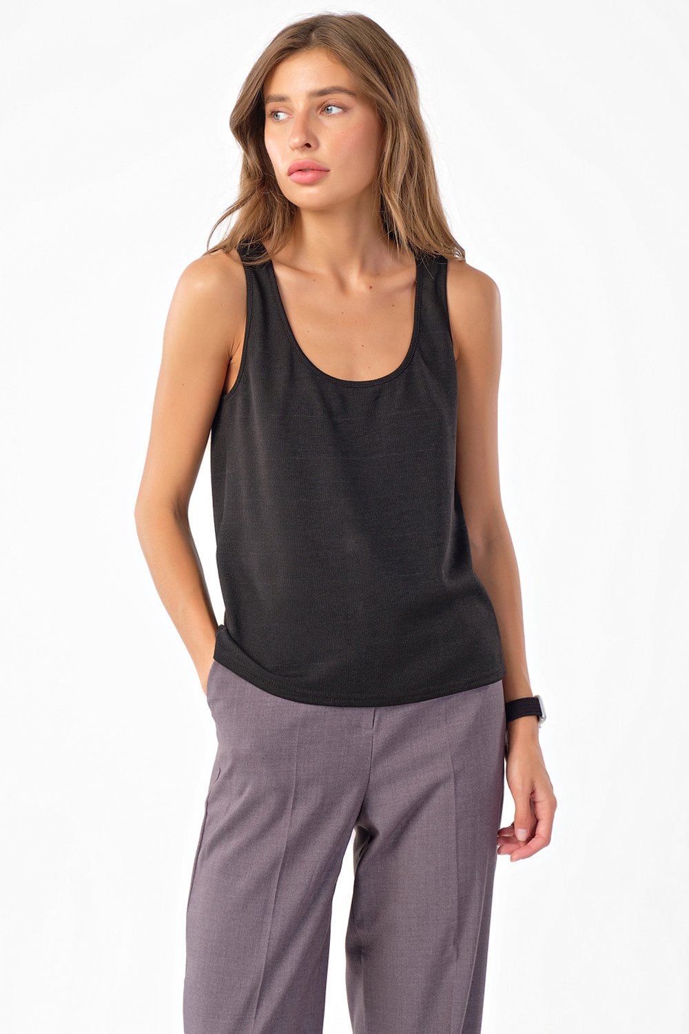 Топ 5109-01 черный  Fly арт.5109-01 оптом_фото3