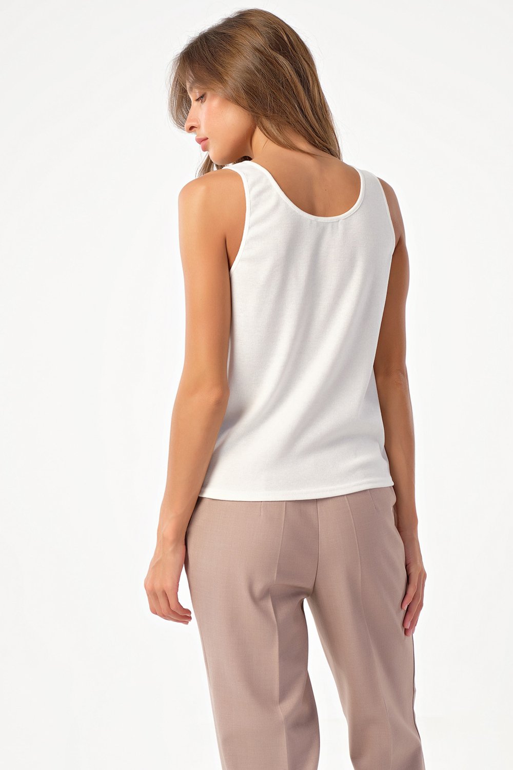 Топ 5109-02 белый  Fly арт.5109-02 оптом_фото2