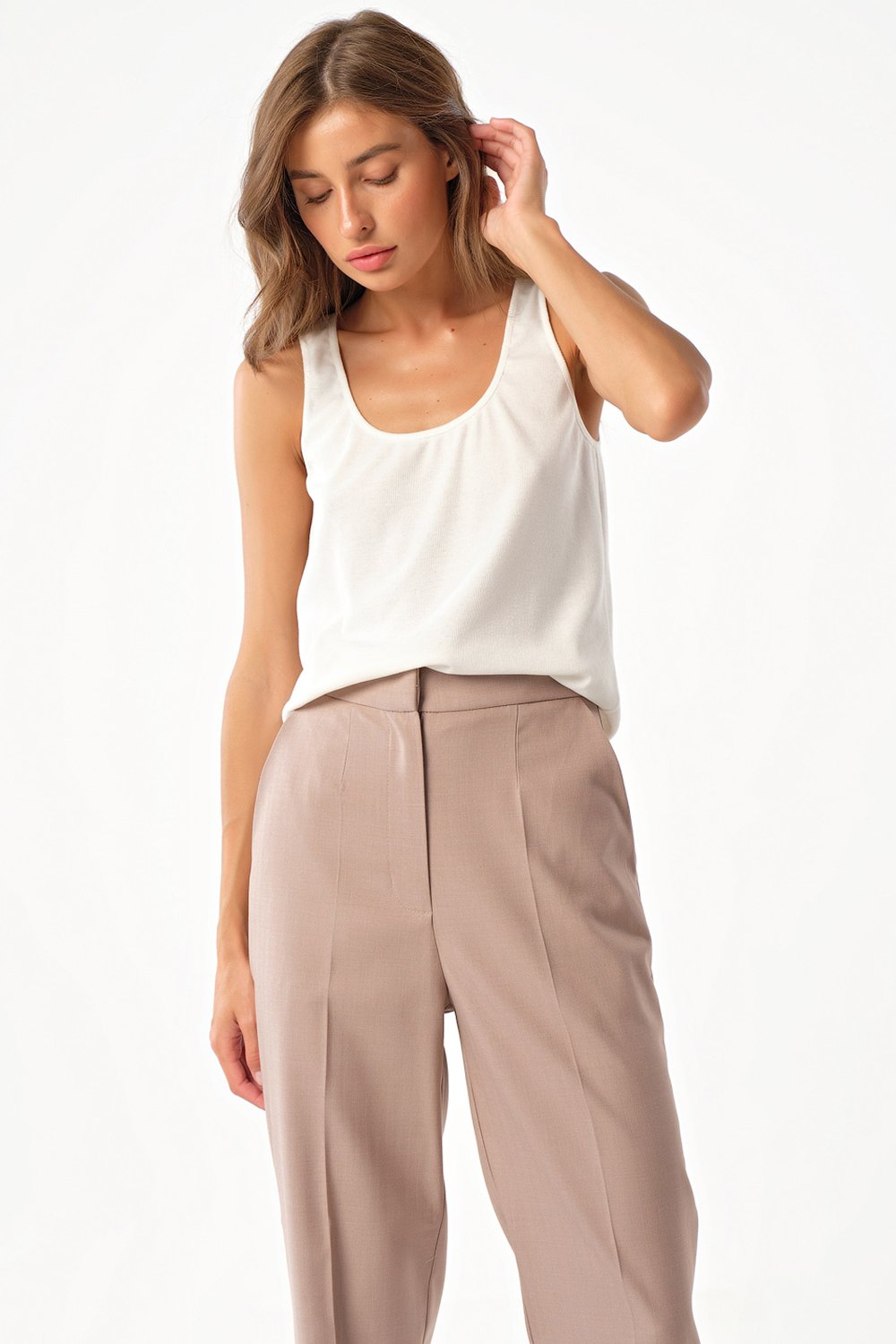 Топ 5109-02 белый  Fly арт.5109-02 оптом_фото3