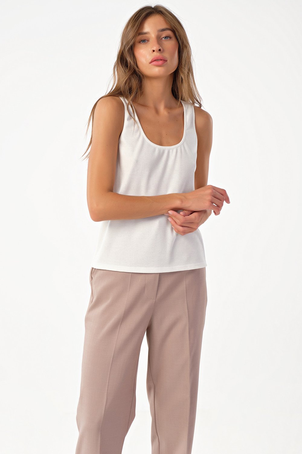 Топ 5109-02 белый  Fly арт.5109-02 оптом_фото4