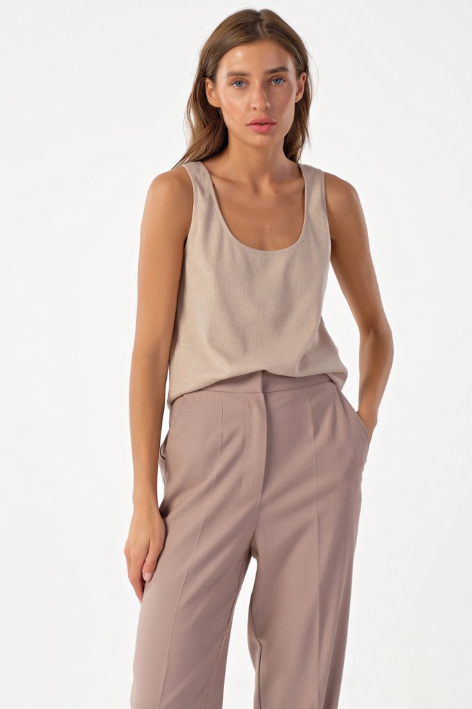 Топ 5109-07 бежевый  Fly арт.5109-07 оптом_фото1