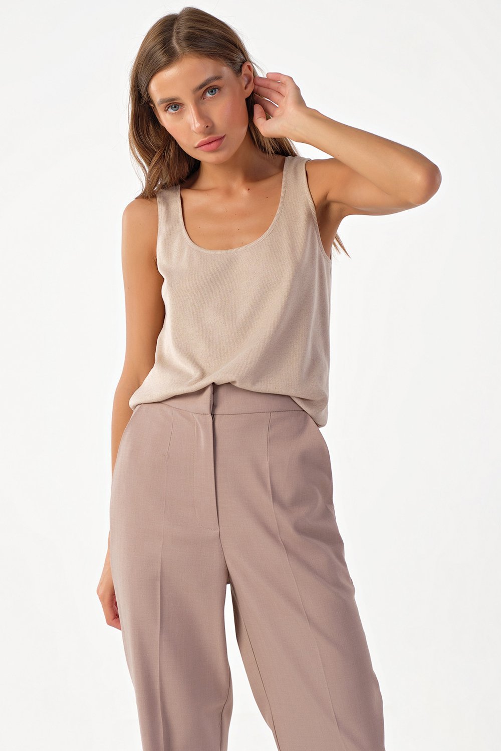 Топ 5109-07 бежевый  Fly арт.5109-07 оптом_фото3