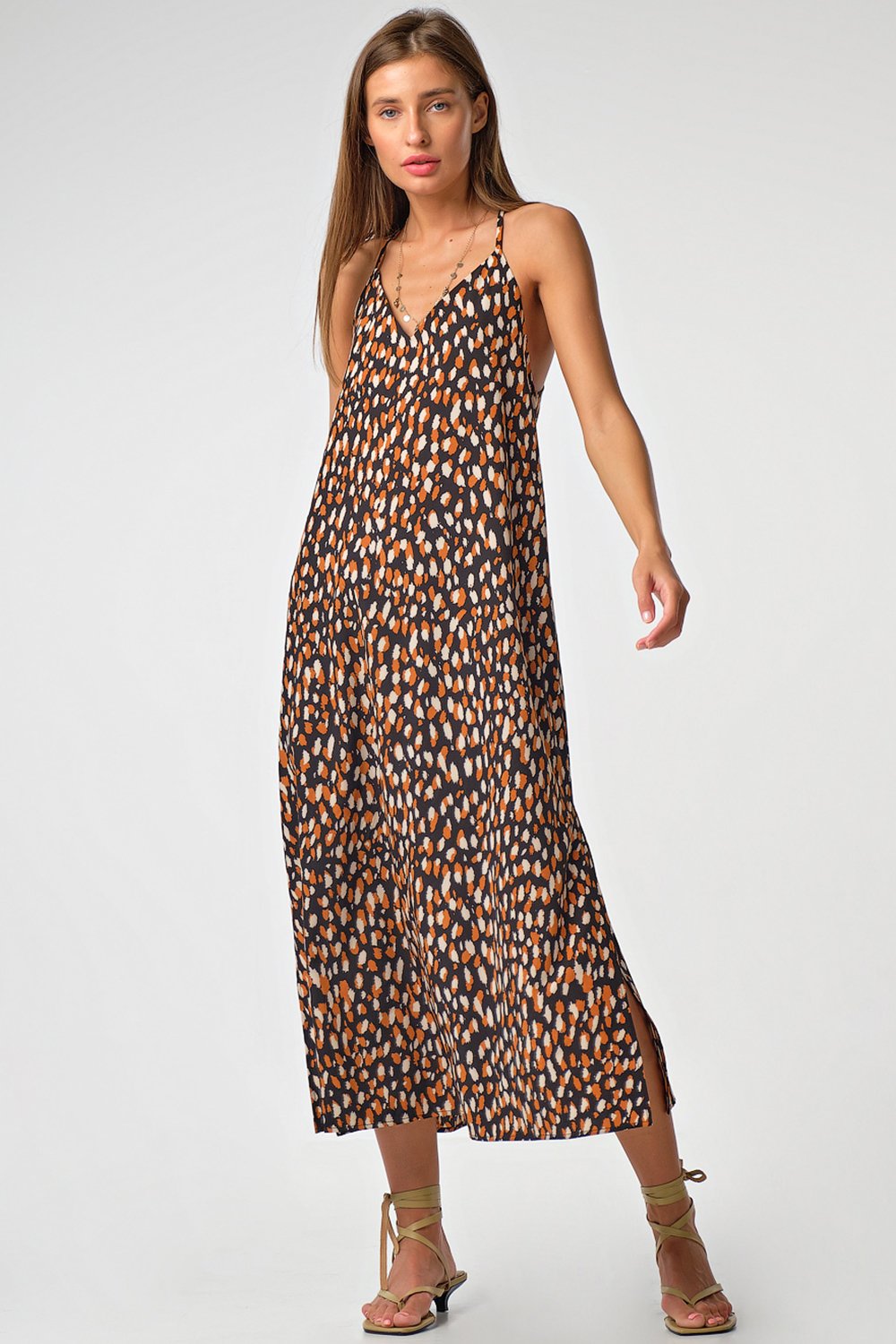 Сарафан 8176-01 принт "леопард"   Fly арт.8176-01 оптом_фото4